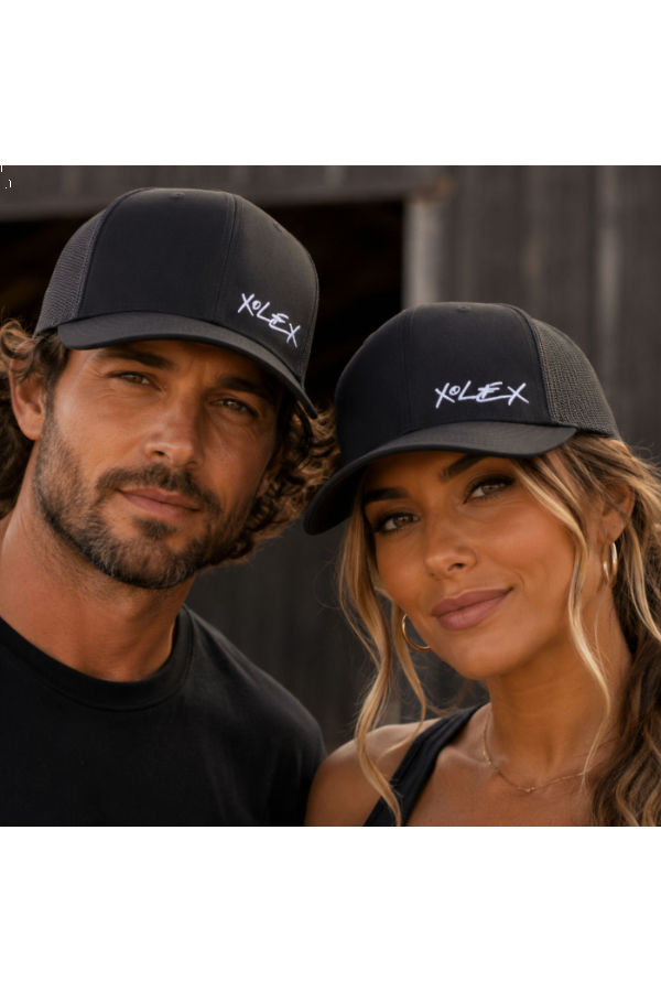 XOLex Logo Left Panel Snapback Trucker Cap