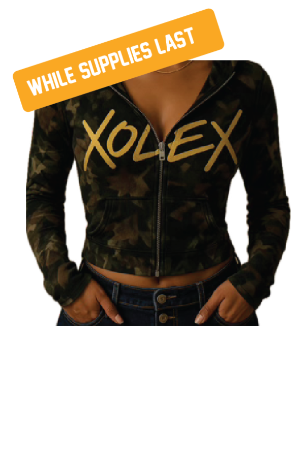 XOLEX Official Cropped Fit Zip Hoodie